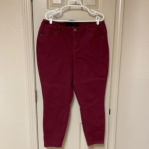 Lane Bryant Red Jeans